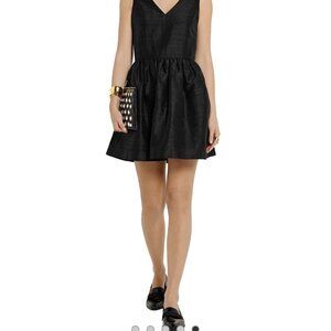 House of Holland Mini Dress Womens 6 Black‎ Bow Back Cutout LBD Coquette Party